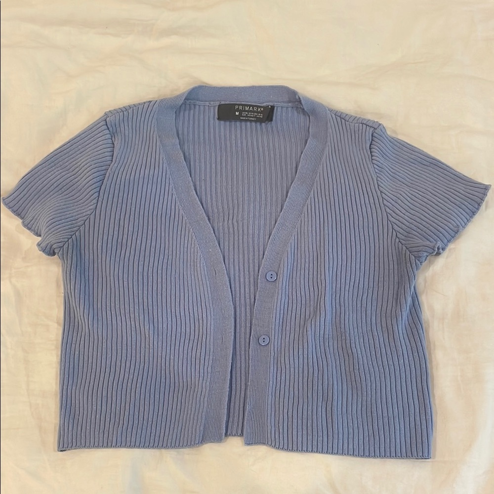 Primark Blue Ribbed Cardigan